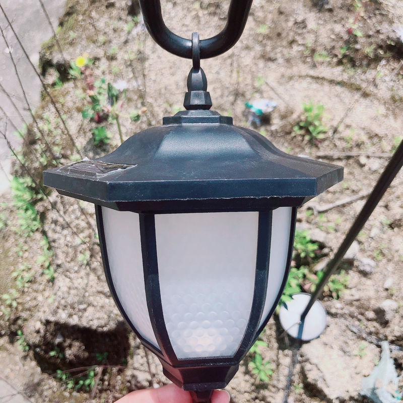 Outdoor Solar Led Wall Lantern Sensor For Decoration Panels 20000 Hour Working Lifetime