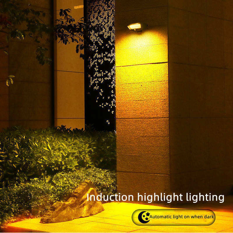 Modern Solar Motion Sensor Light Led Solar Wall Light with Color Rendering Index Ra 85
