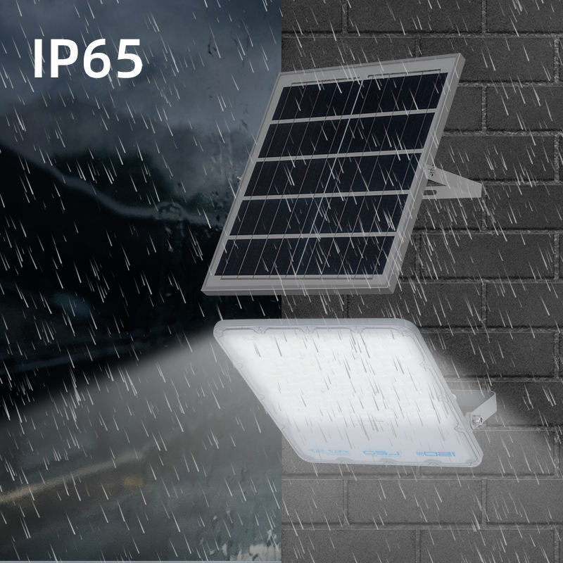 Outdoor Waterproof Garden Led Solar Flood Light with Remote Control 50000 Hours Lifespan