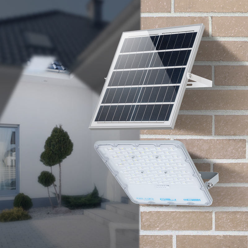 Outdoor Waterproof Garden Led Solar Flood Light with Remote Control 50000 Hours Lifespan