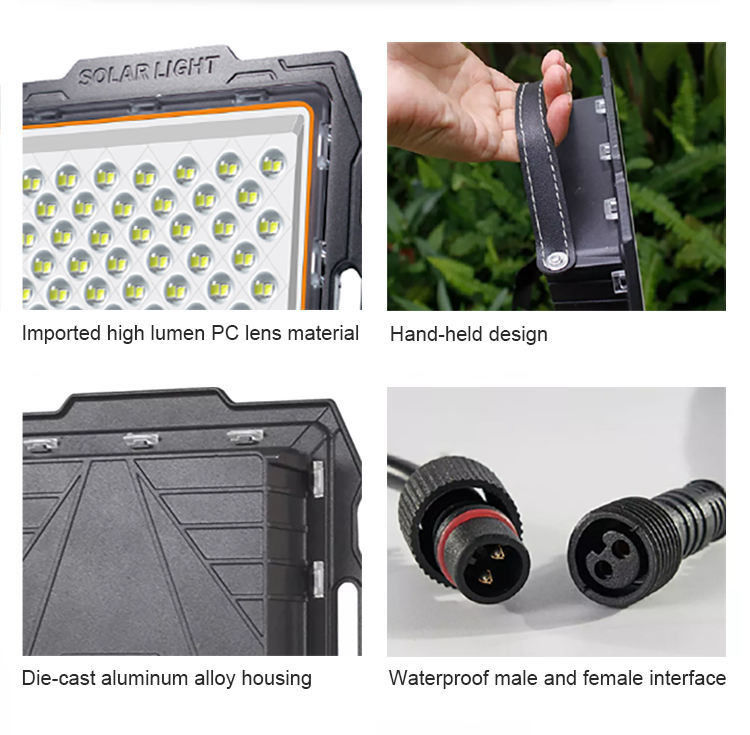Remote Control Solar LED Street Wall Lamp with High CRI Ra 80 and Dimmer Support