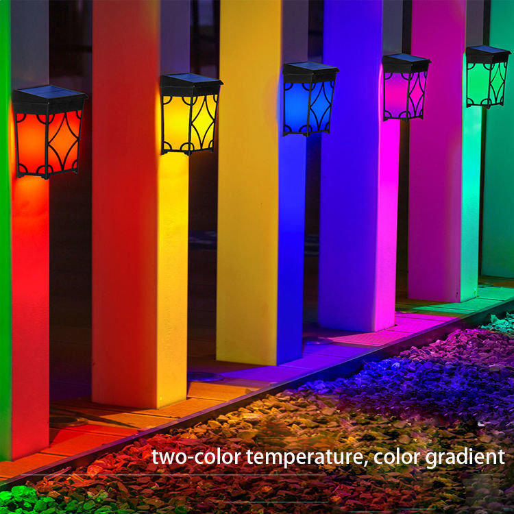 Solar Garden Outdoor Luxury Powerful Mounting Decor Fence Wall Landscape Home Lamp Lights for Hotel