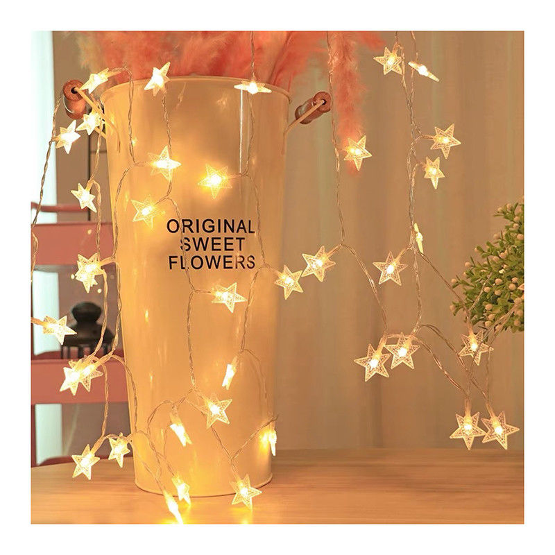 Christmas Decorations 1KG Battery Operated Star Light String Fairy Lights for Festive