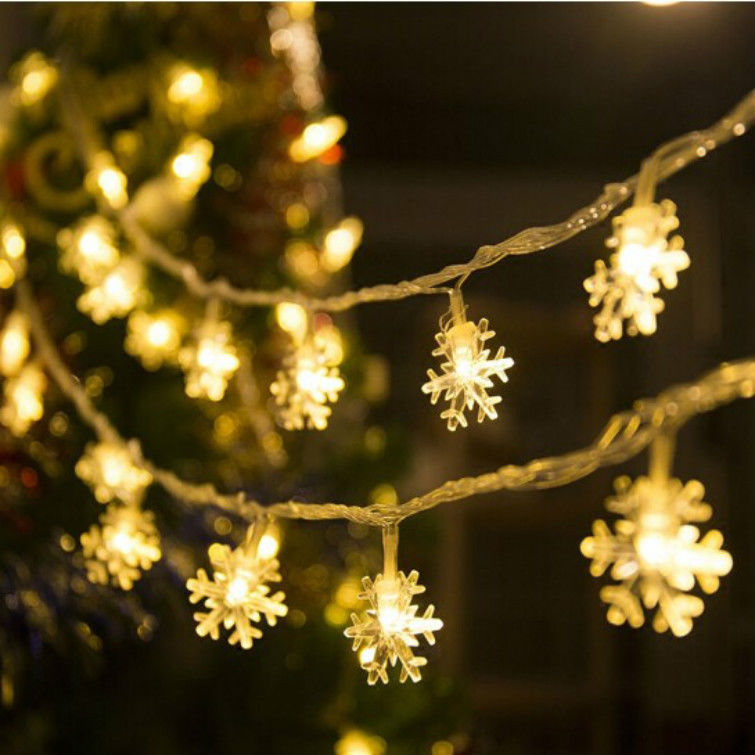 Christmas Decorations 1KG Battery Operated Star Light String Fairy Lights for Festive
