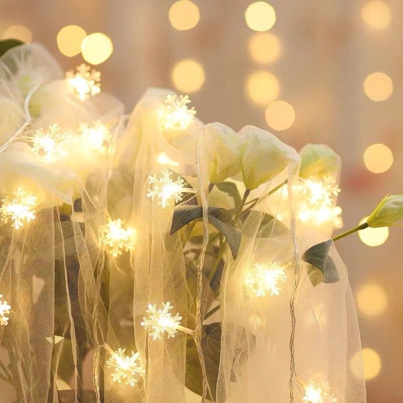 Christmas Decorations 1KG Battery Operated Star Light String Fairy Lights for Festive