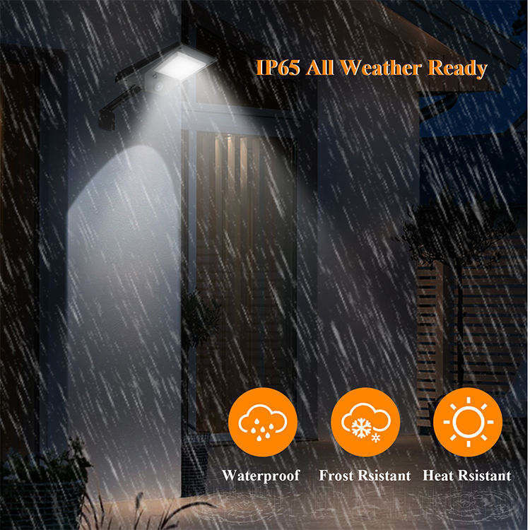 Solar Rechargeable Wall Light Super Bright LED Outdoor Modern Motion Sensor Waterproof