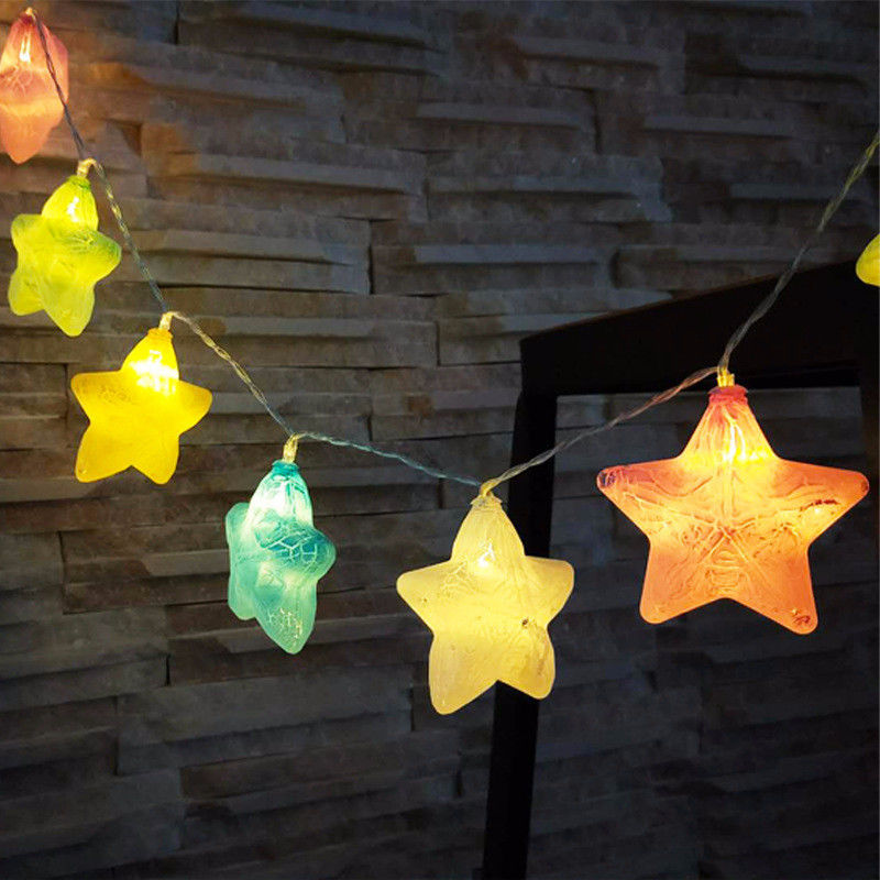 10 LEDs Crack Star Fairy String Lights for Christmas Party Wedding Holiday Decoration