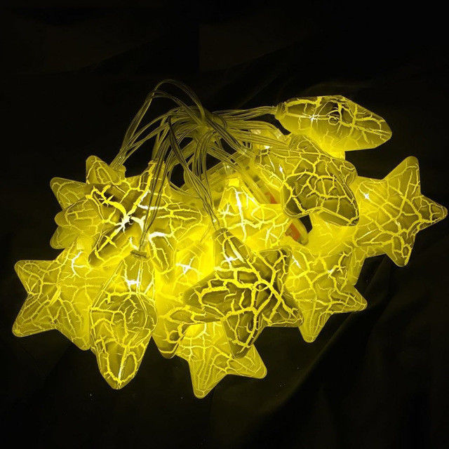 10 LEDs Crack Star Fairy String Lights for Christmas Party Wedding Holiday Decoration
