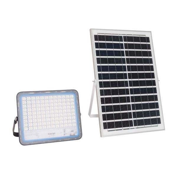 2- 100w Solar Led Flood Outdoor Light 12V 3000mA Ip65 Waterproof Stadium Lighting
