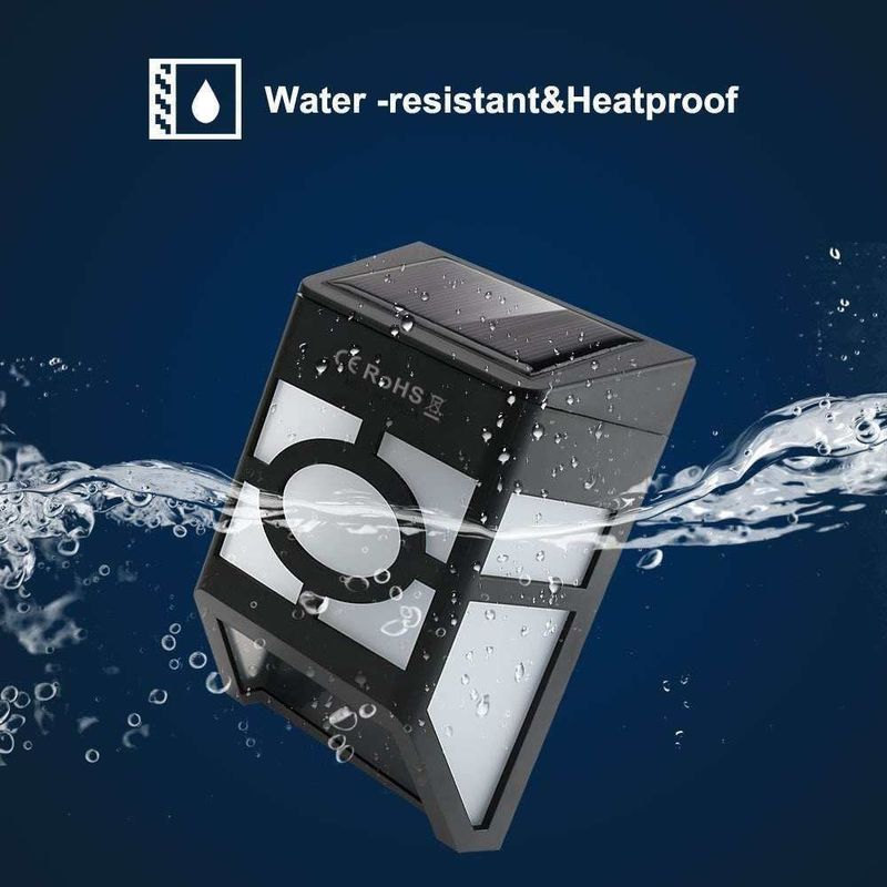 Lamp Luminous Efficiency lm/w 90 Outdoor Wireless Solar Light for Wall Porch Garden Fence Path