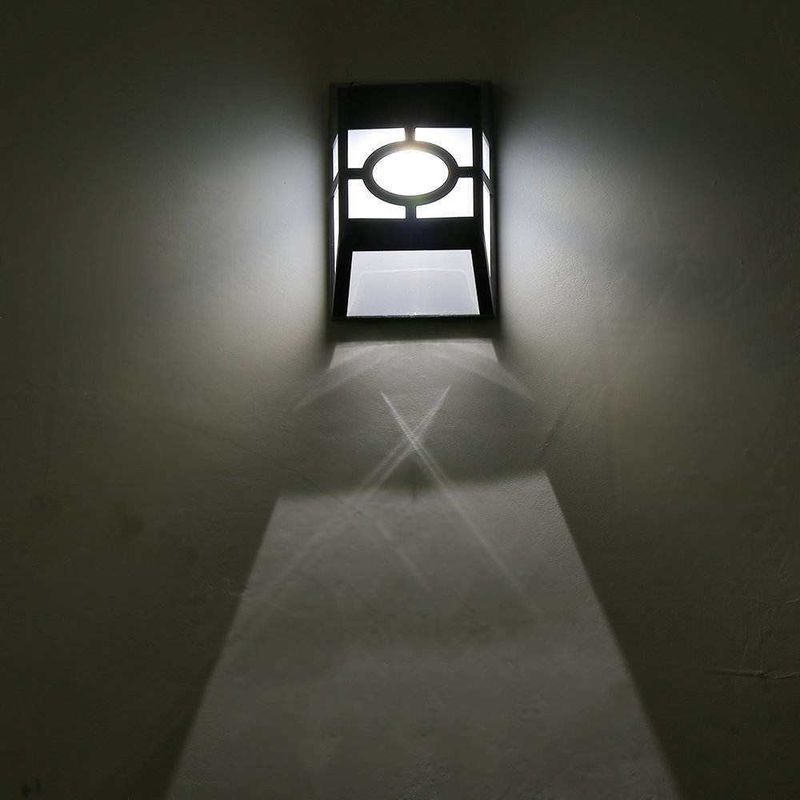 Lamp Luminous Efficiency lm/w 90 Outdoor Wireless Solar Light for Wall Porch Garden Fence Path