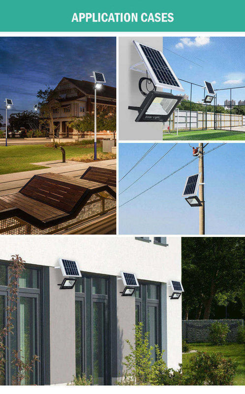 Aluminum Solar Led Street Light Lamp for Industrial Waterproof Outdoor Solar Flood Light