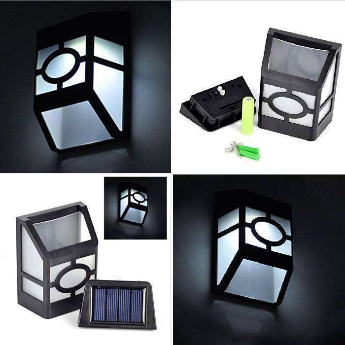 Lamp Luminous Efficiency lm/w 90 Outdoor Wireless Solar Light for Wall Porch Garden Fence Path