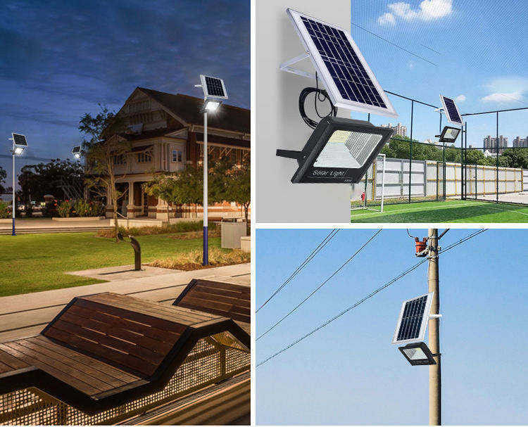 Aluminum Solar Led Street Light Lamp for Industrial Waterproof Outdoor Solar Flood Light