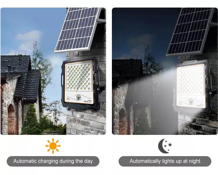 100W 200W 300W 400W Solar Flood Light With CCTV Camera and Remote Control for Outdoor