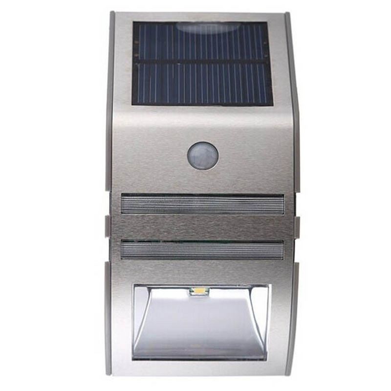 Outdoor Solar Wall Lamp with Waterproof Stainless Steel Material and Smart Sensor