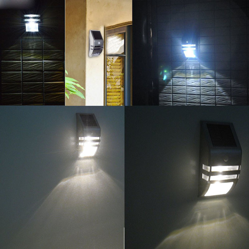 Outdoor Solar Wall Lamp with Waterproof Stainless Steel Material and Smart Sensor