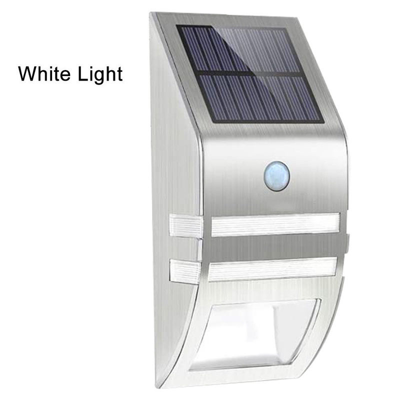 Outdoor Solar Wall Lamp with Waterproof Stainless Steel Material and Smart Sensor