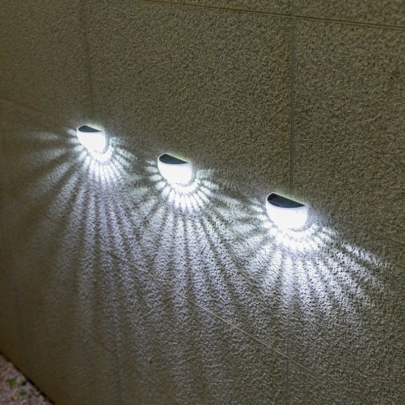 50000 Hours Working Time Solar LED Wall Lights for Outdoor Steps Energy-saving Solution