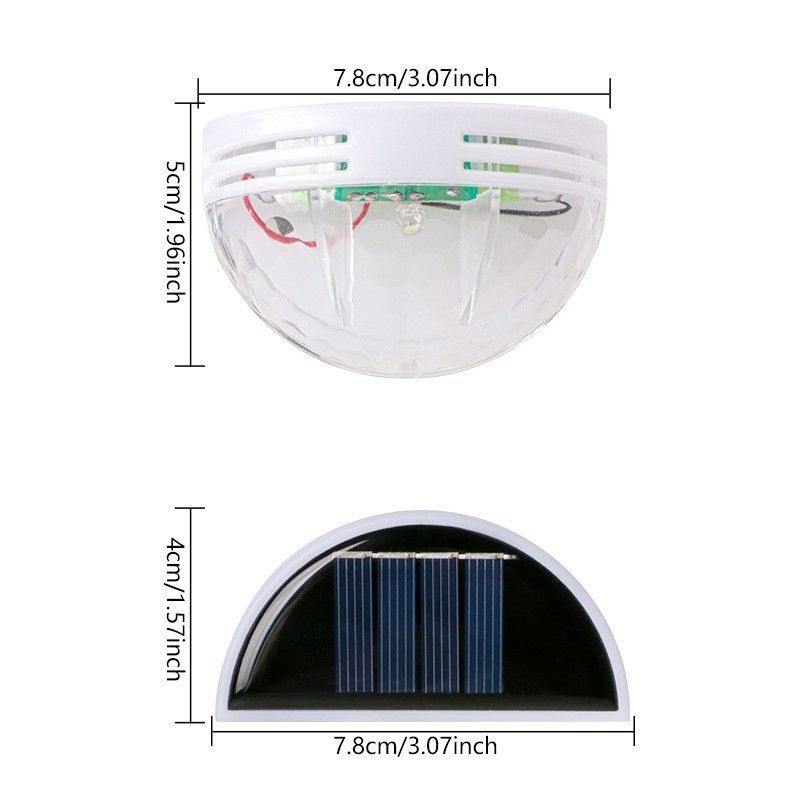 50000 Hours Working Time Solar LED Wall Lights for Outdoor Steps Energy-saving Solution