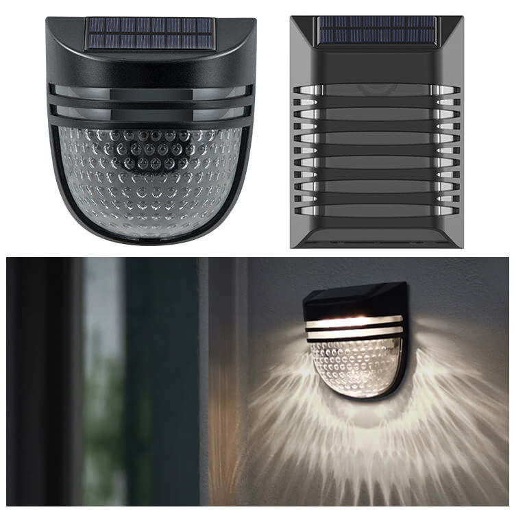 120° Beam Angle ABS Newest Durable Waterproof Outdoor Led Step Stair Deck Garden Wall Solar Fence Post Lights