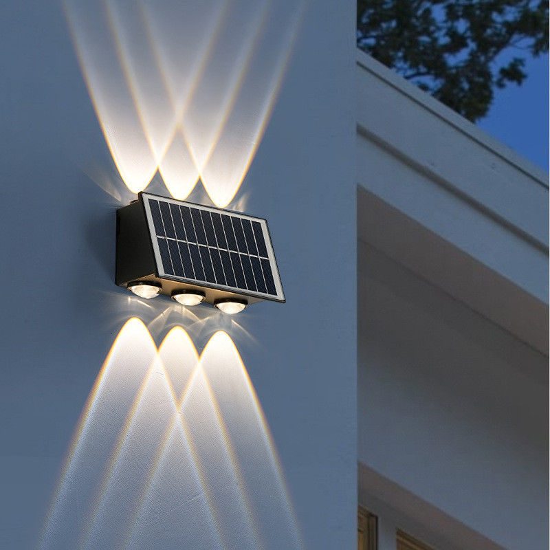Modern Solar Wall Light for Waterproof Garden Decoration Home Night Light LED Outdoor