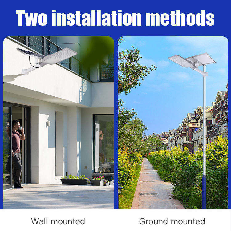 120° Beam Angle Commercial Outdoor Solar Street Light System 10w 20w 30w 40w 50w 100w
