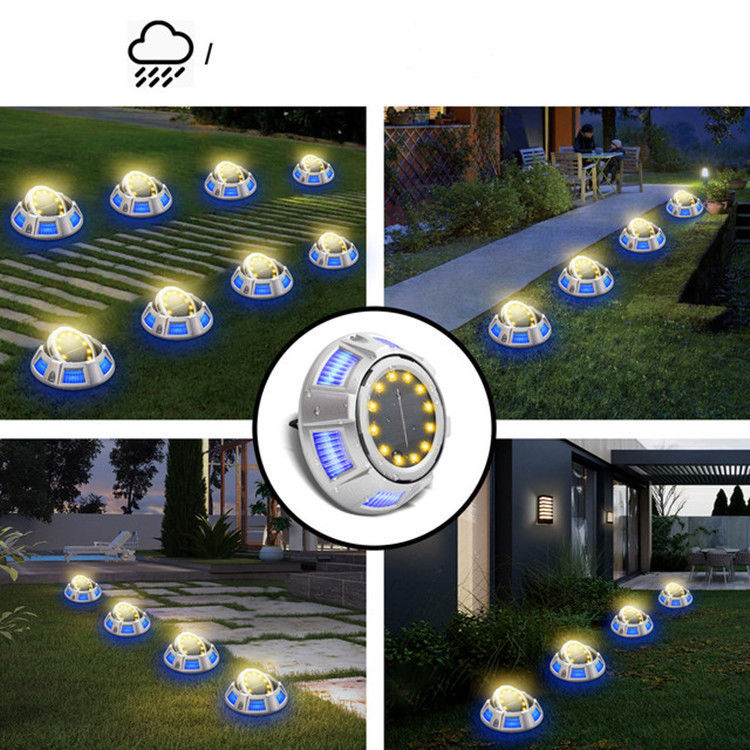3V Input Voltage Solar Underground Light for Garden Park Decoration in ABS/Aluminium