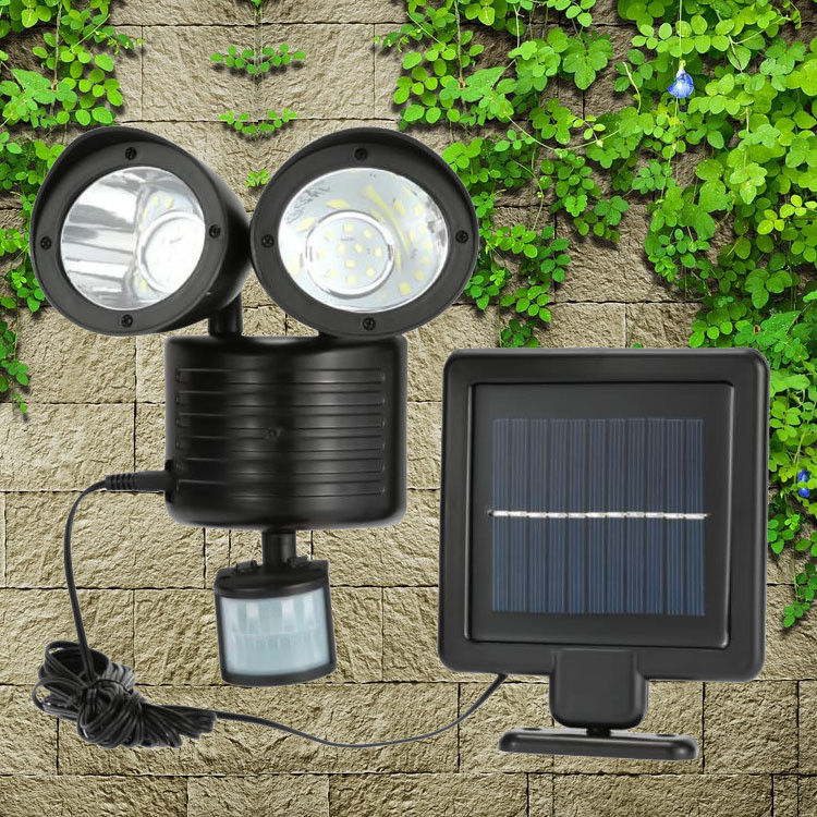 50000 Hours Lifespan 22LED Human Body Sensor Solar Security Light for Outdoor Pathway