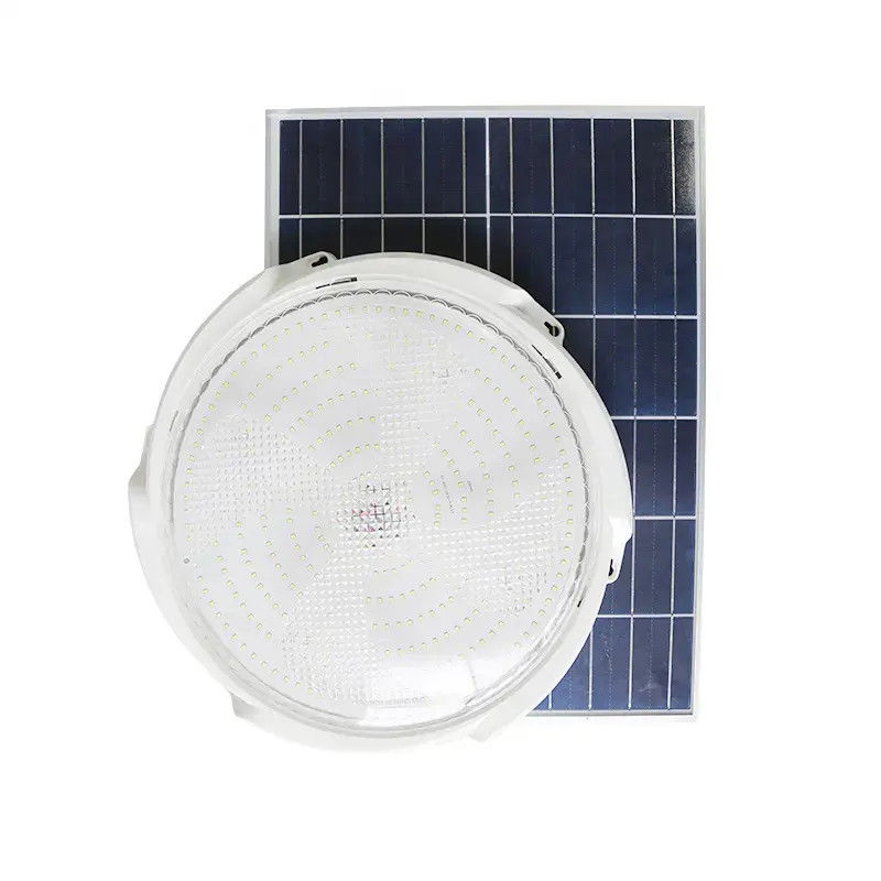 20-300w Intelligent Solar Led Ceiling Light With Solar Panel for Indoor and Outdoor