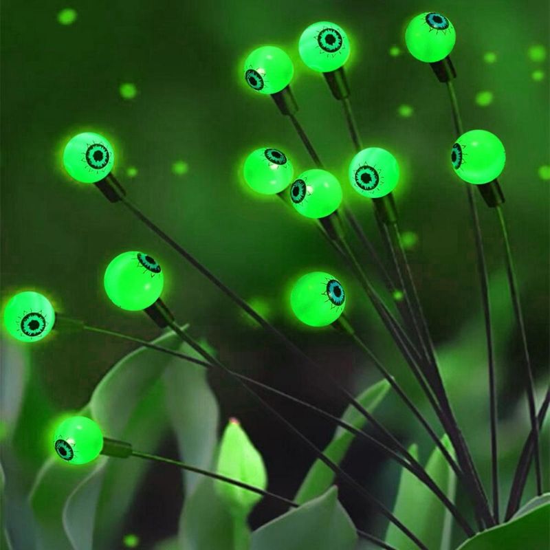 Outdoor Garden Glow LED Solar Eyeball Light for Halloween Christmas Decorative String