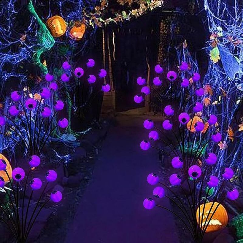 Outdoor Garden Glow LED Solar Eyeball Light for Halloween Christmas Decorative String