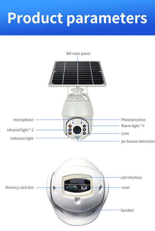 WiFi/4G Network Supply Mode Solar Flood Light With CCTV Camera For Outdoor Lighting