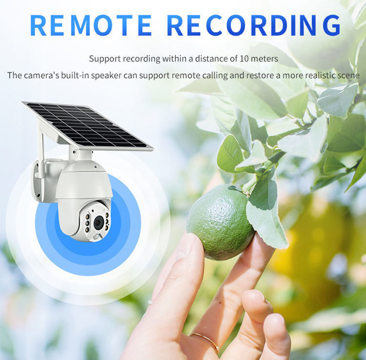 WiFi/4G Network Supply Mode Solar Flood Light With CCTV Camera For Outdoor Lighting