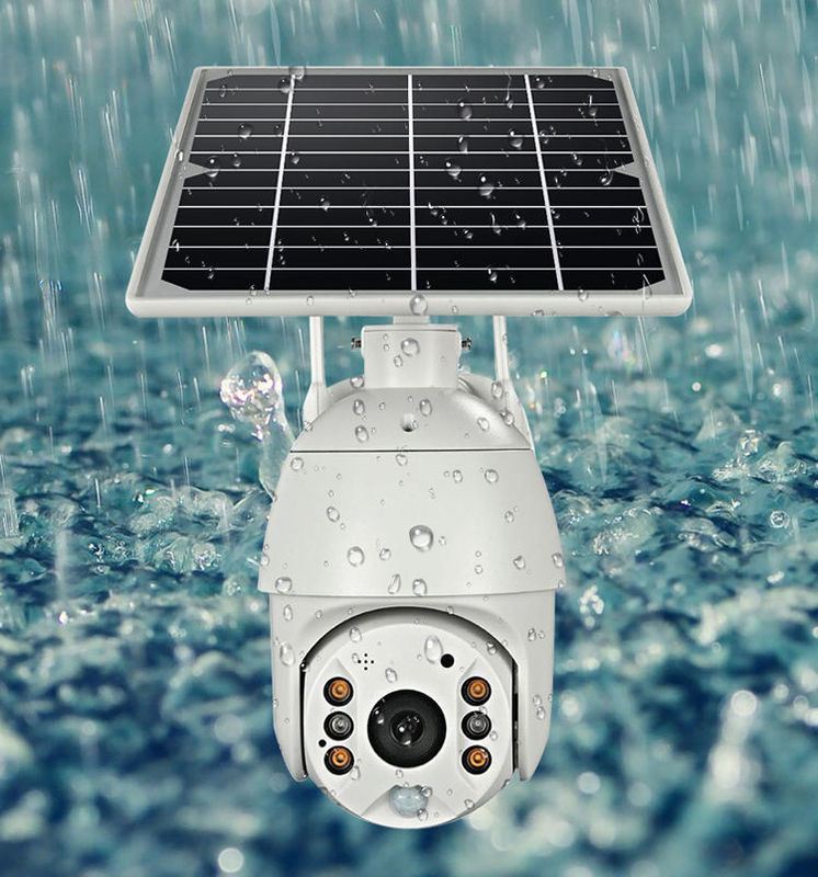 WiFi/4G Network Supply Mode Solar Flood Light With CCTV Camera For Outdoor Lighting
