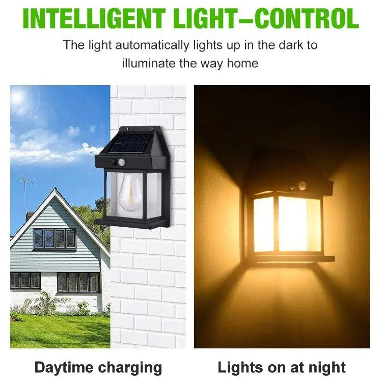 Garden Lighting Solutions Service Solar Wall LED Light with 6000K Color Temperature CCT