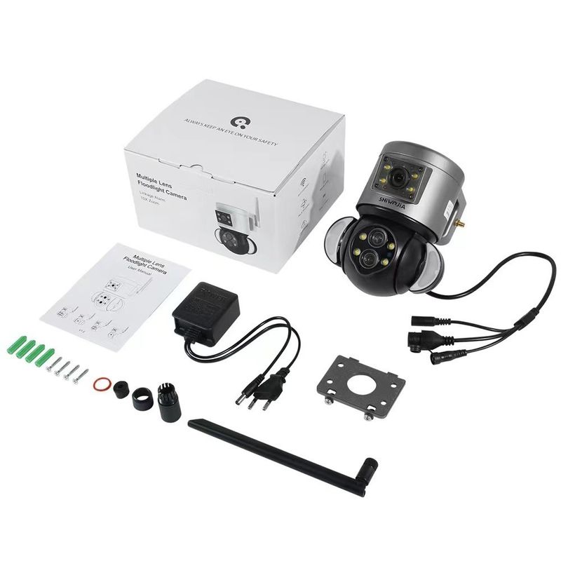 4 Mega Pixel Wireless Speed Dome Security Camera with Multiple Lens and Cloud Storage