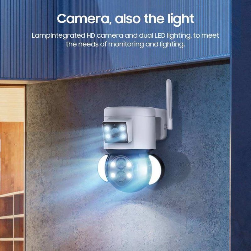 4 Mega Pixel Wireless Speed Dome Security Camera with Multiple Lens and Cloud Storage