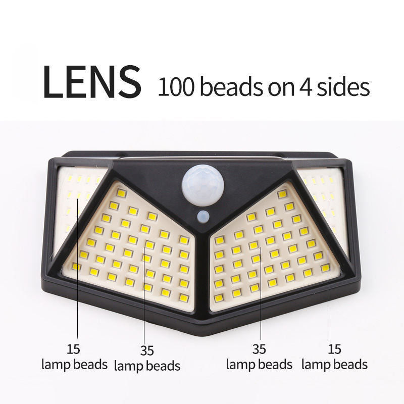 Ground Garden Lamp Solar Wall Light Sensor Led Flood Light with 65lm/w Luminous Efficiency