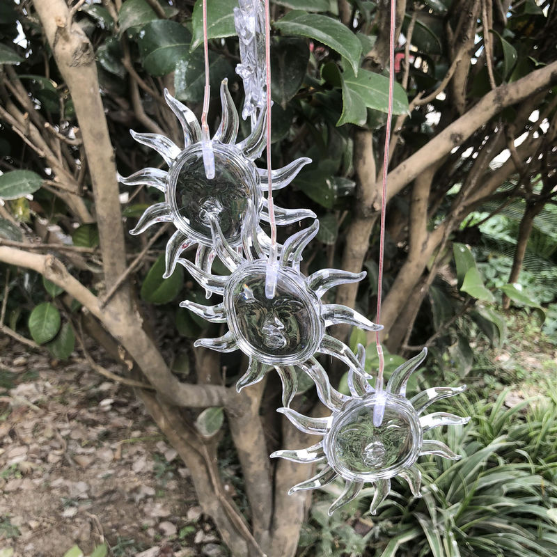 Solar Powered Wind Chime Light LED Color Changing Outdoor Lamp for Garden ABS Material
