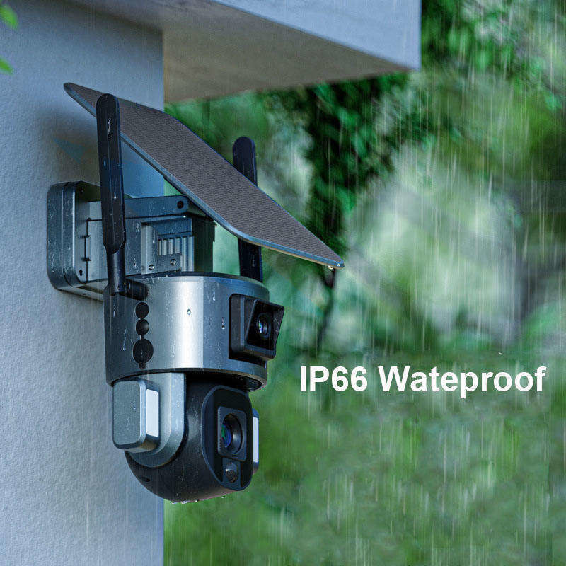 10x Zoom 4.0MP Wifi Dome CCTV Network Ipsy Solar Battery Backup Surveillance Camera 4g