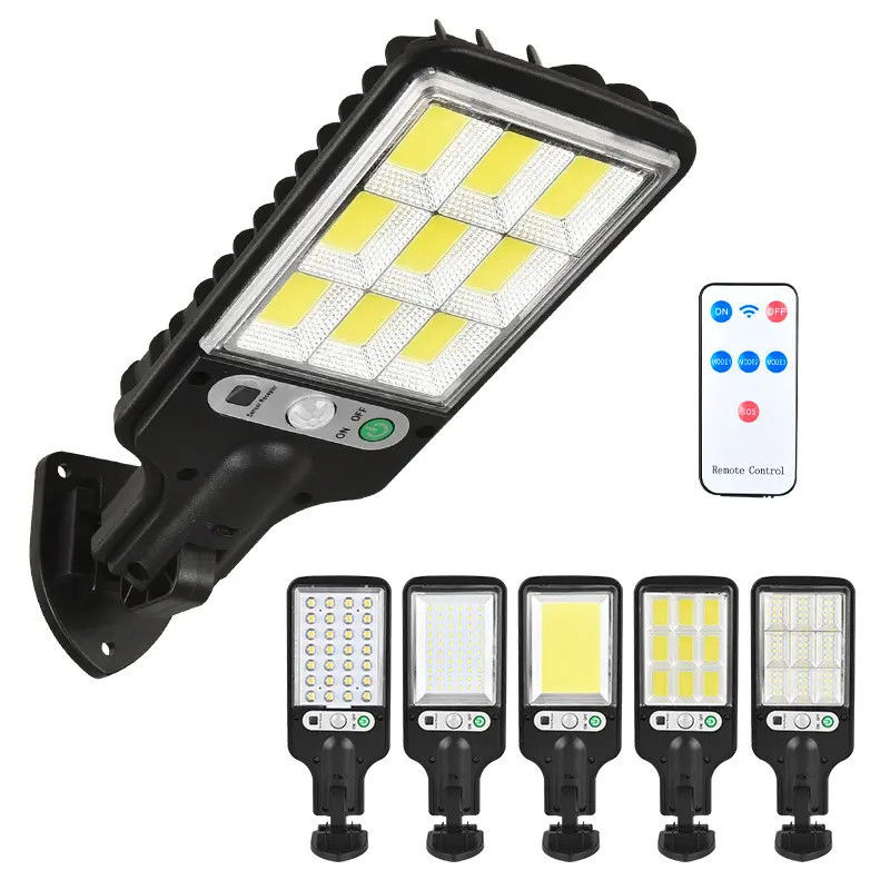 Solar Garden Light High Lumen Sensor Security Wall Street Lamp for Outdoor Lighting