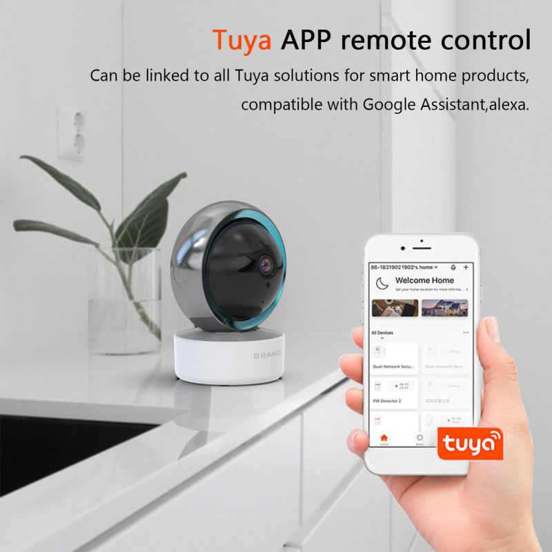 4x Electronic Zoom Tuya Smart PTZ CCTV WiFi Surveillance Camera for Indoor Monitoring
