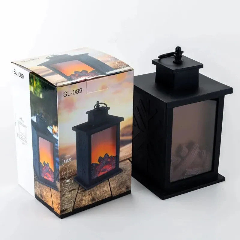 Project Installation Solar Power Supply Led Night Lights with Superior Flame Effect Light