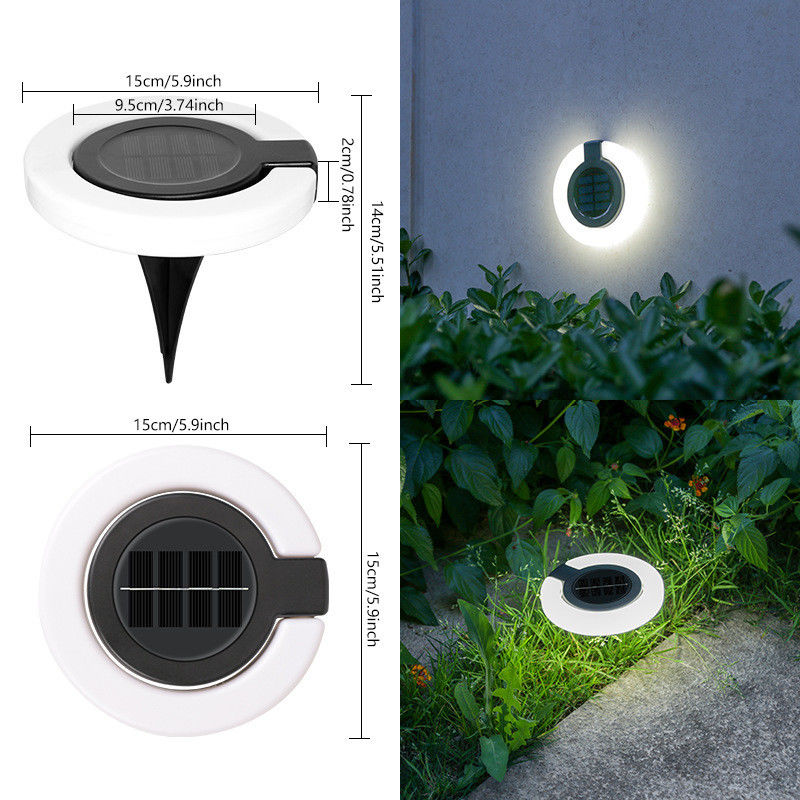 Outdoor Solar LED Deck Lights Garden Decor Spotlight Solar Powered Wall Lamp for Garden