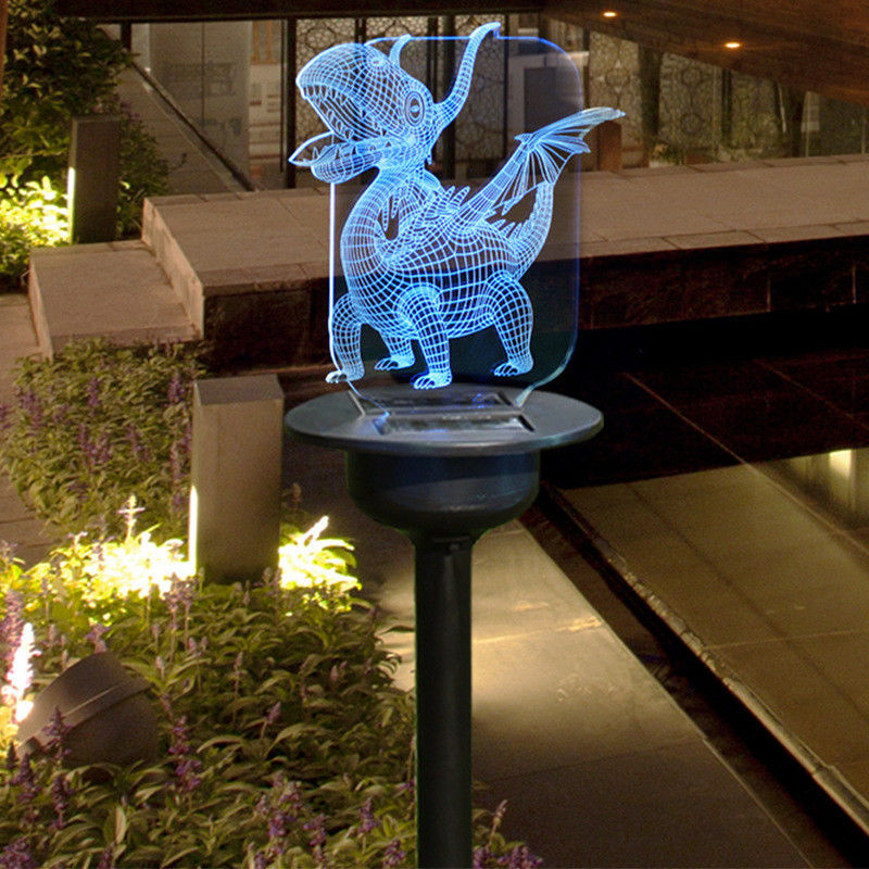 Outdoor Ip65 Waterproof Solar Led Lawn Lamp for Courtyard Decor Garden Pathway Lighting