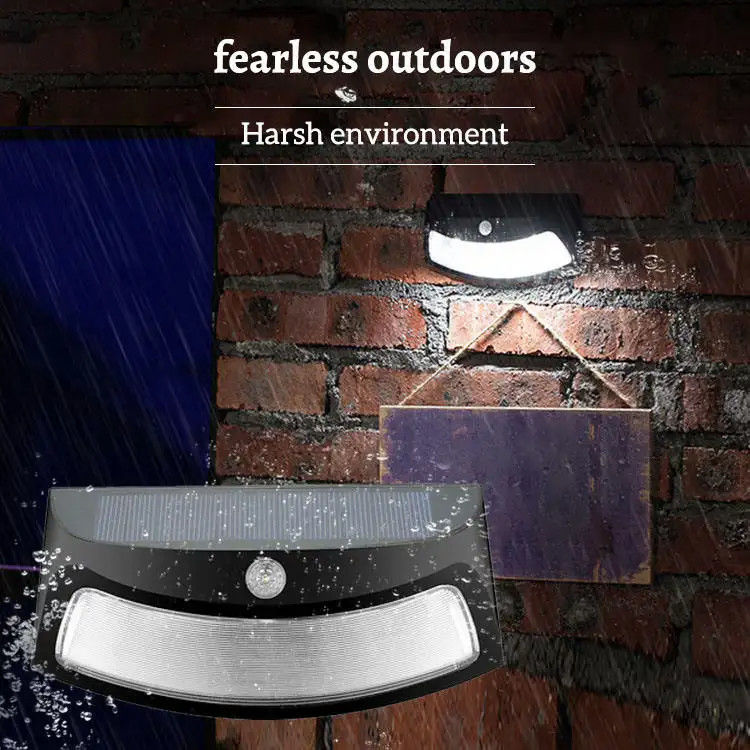 Modern Outdoor Luminaires 2V Solar Powered Wall Light for Porch Outdoor Lighting