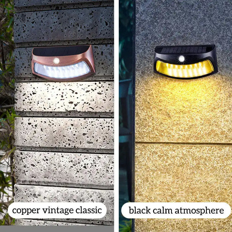 Modern Outdoor Luminaires 2V Solar Powered Wall Light for Porch Outdoor Lighting