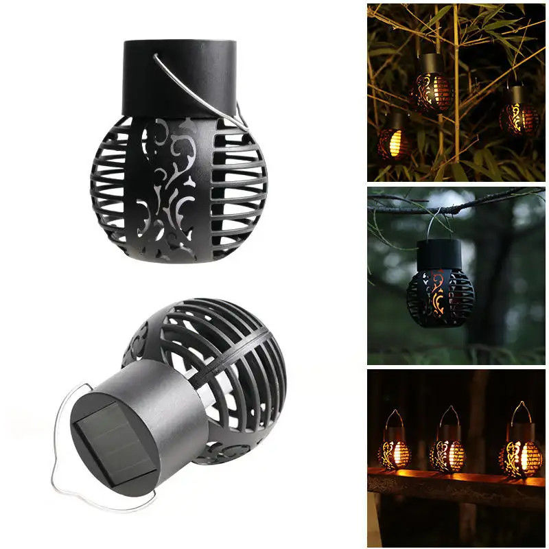 Hanging Garden Outdoor Decorative Solar Lights with Metal Waterproof LED Table Lamp