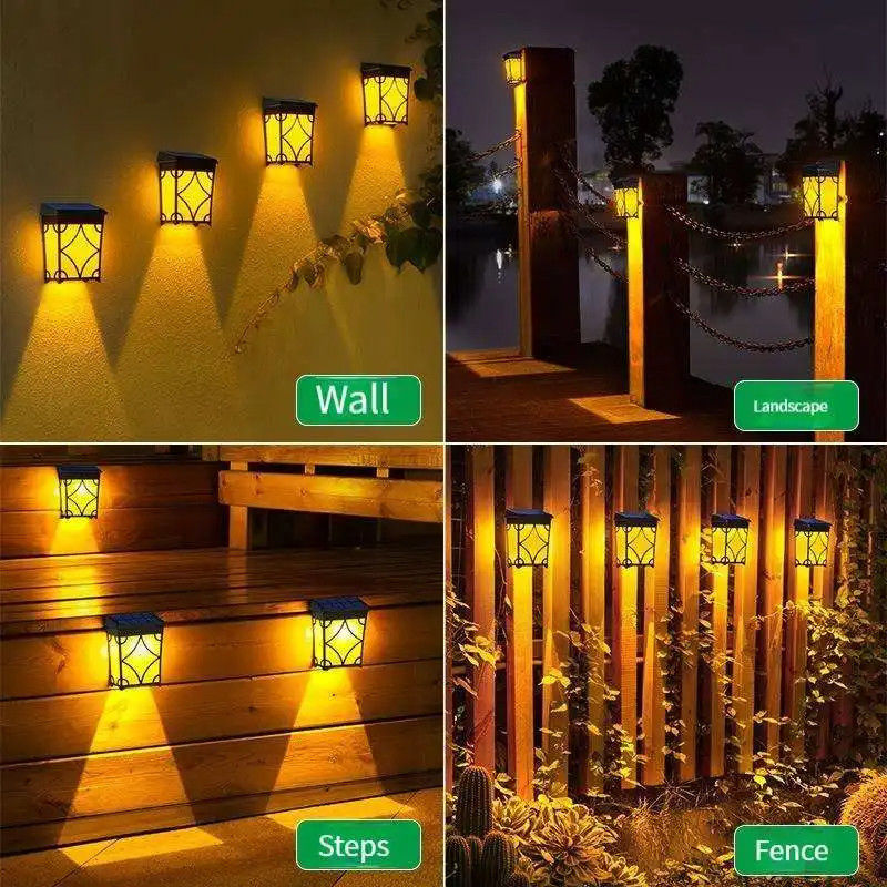 1.2V Input Voltage LED Motion Sensor Lamp for Outdoor Garden Waterproof Solar Wall Lamp